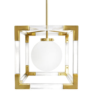 Acrylic Framed Pendant Light | Jonathan Adler Jacques | Oroa.com