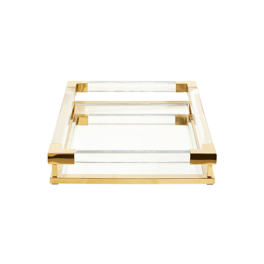 Clear Acrylic Framed Tray S | Jonathan Adler Jacques | Oroa.com