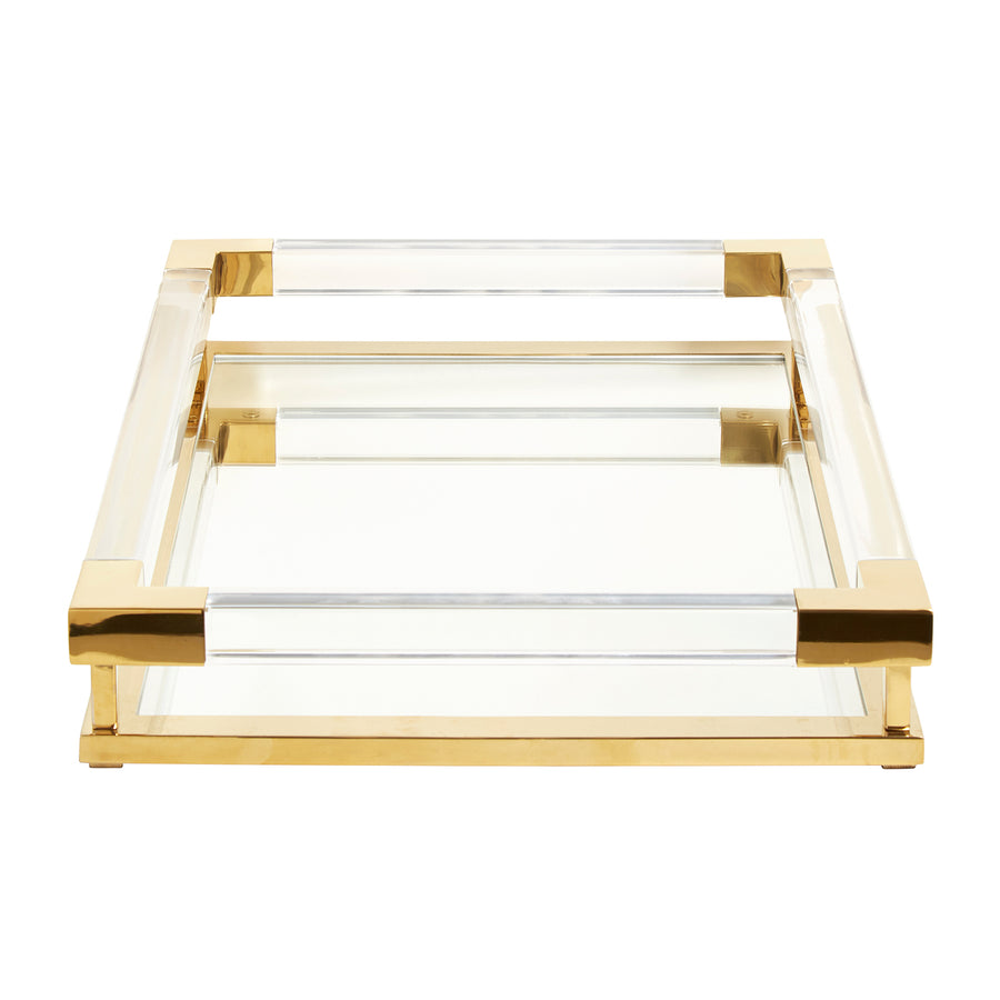 Clear Acrylic Rectangular Tray | Jonathan Adler Jacques | Oroa.com