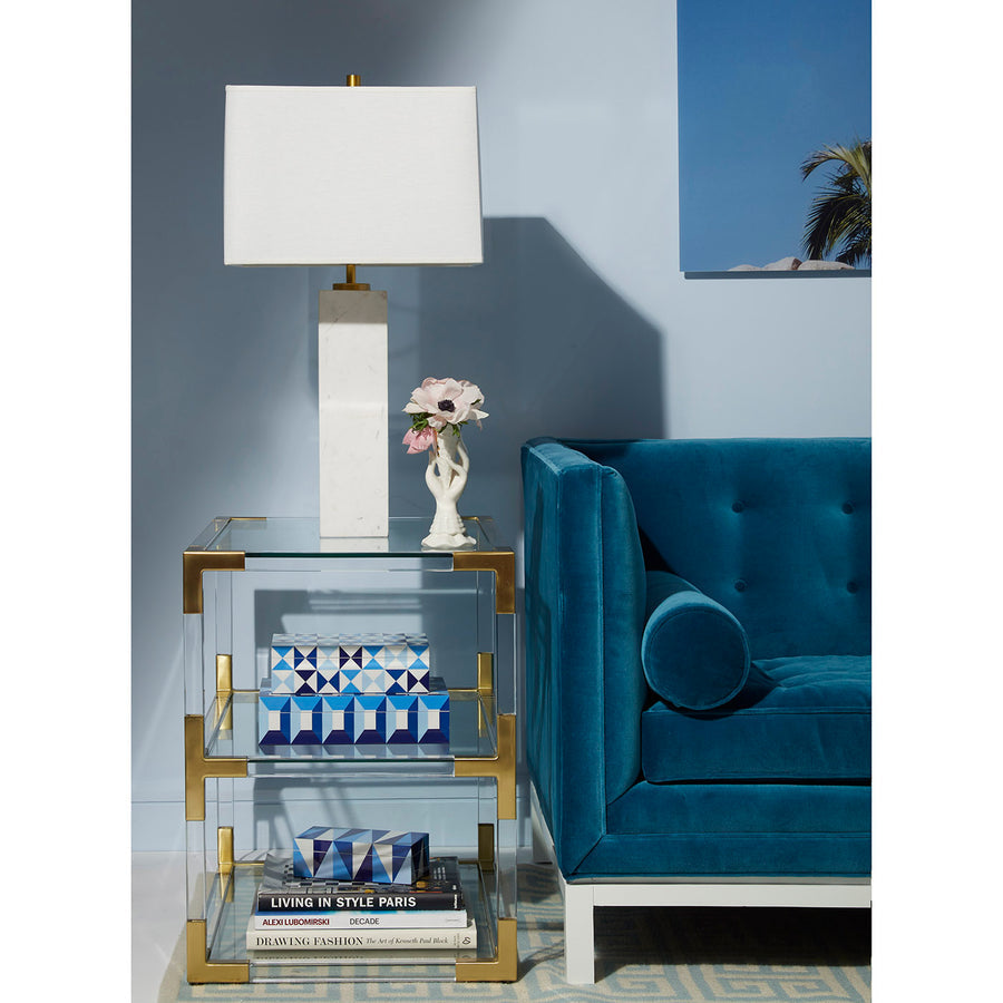 White Marble Table Lamp | Jonathan Adler Canaan | Oroa.com