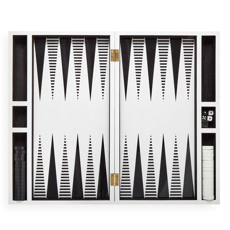 Black & White Backgammon Set | Jonathan Adler Op Art | Oroa.com