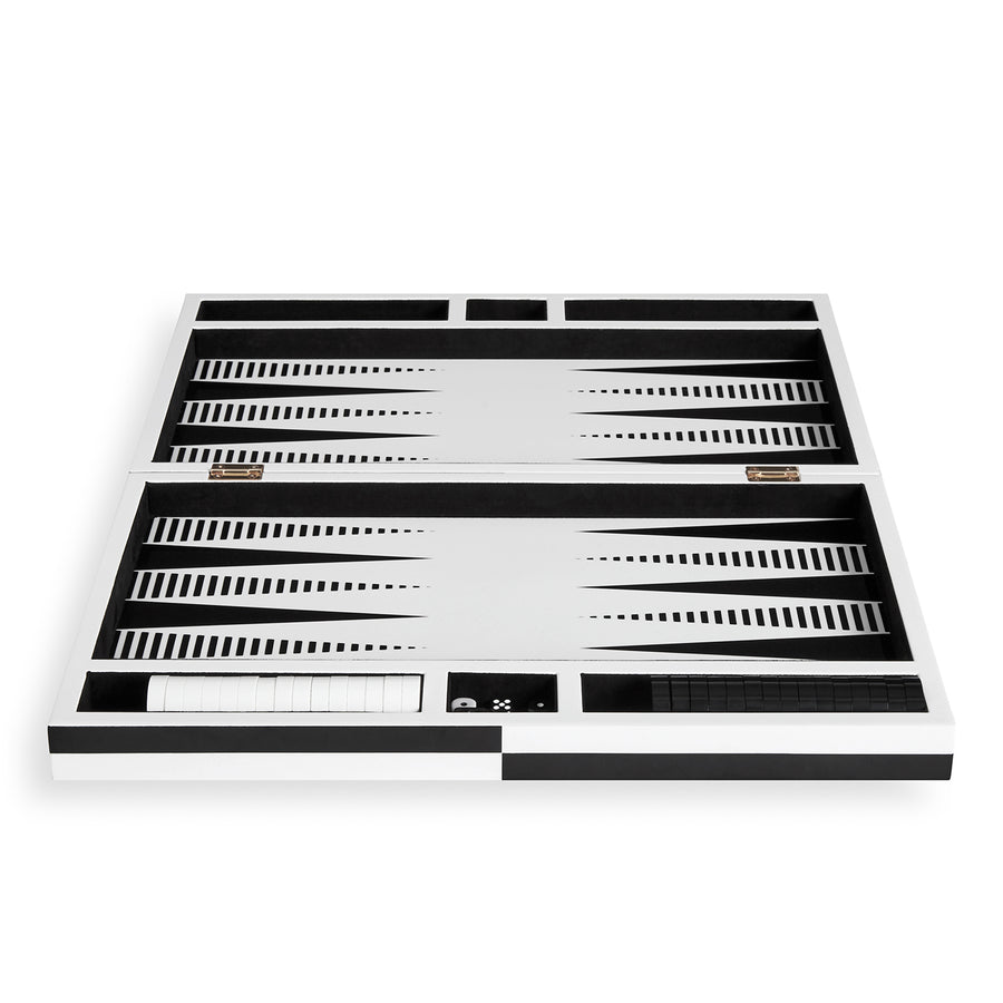 Black & White Backgammon Set | Jonathan Adler Op Art | Oroa.com