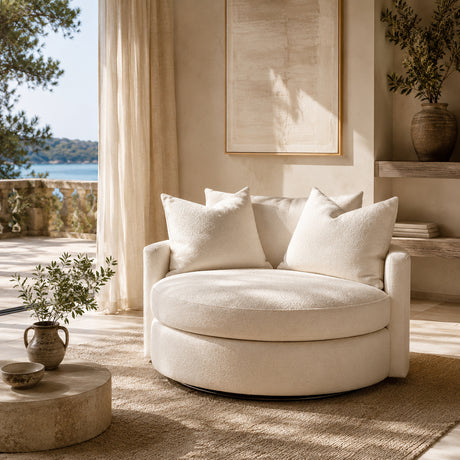   loveseat sofa white round - www.oroa.com | Oroa.com