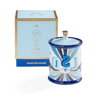 Blue Porcelain LSD Candle | Jonathan Adler Druggist | Oroa.com
