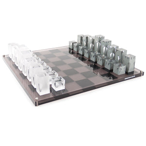 Smoked & Clear Acrylic Chess Set | Jonathan Adler | Oroa.com