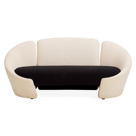 Two-Toned Bouclé Curved Sofa | Jonathan Adler Marais | Oroa.com