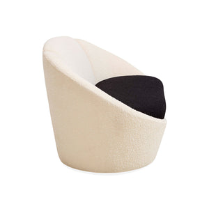 Two-Toned Bouclé Curved Sofa | Jonathan Adler Marais | Oroa.com