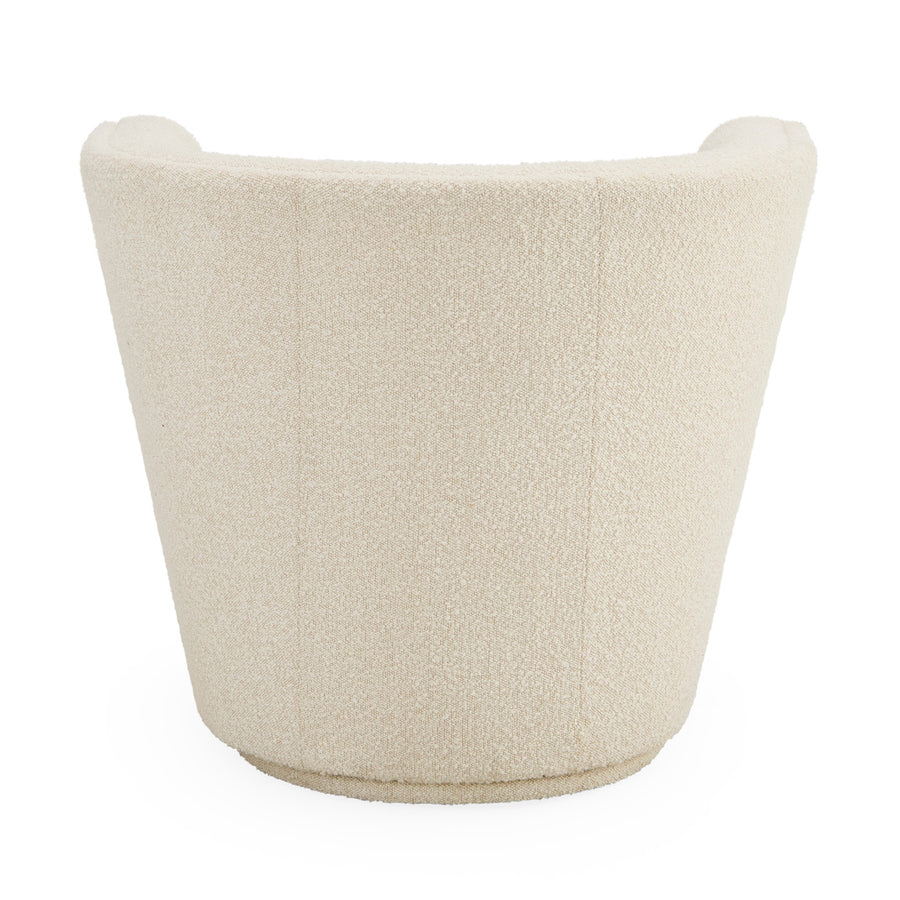 Channeled Bouclé Swivel Club Chair | Jonathan Adler Maxime | Oroa.com