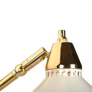 White Lacquered Task Floor Lamp | Jonathan Adler Maxime