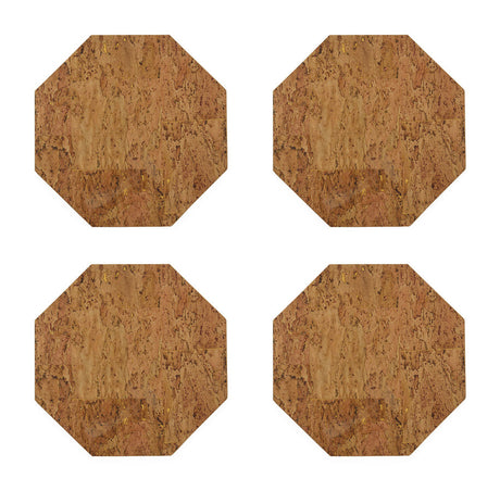 Gold Foil Cork Placemat Set (4) | Jonathan Adler Octagon | Oroa.com
