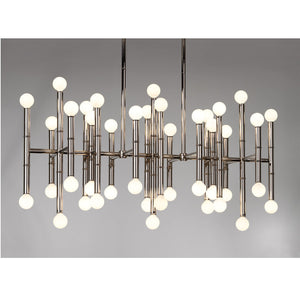 Metallic Bamboo Detail Chandelier | Jonathan Adler Meurice | Oroa.com