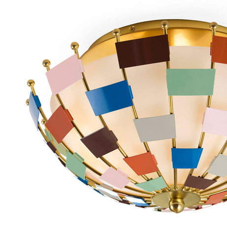 Frosted Glass Multicolored Ceiling Lamp | Jonathan Adler Miami | Oroa.com