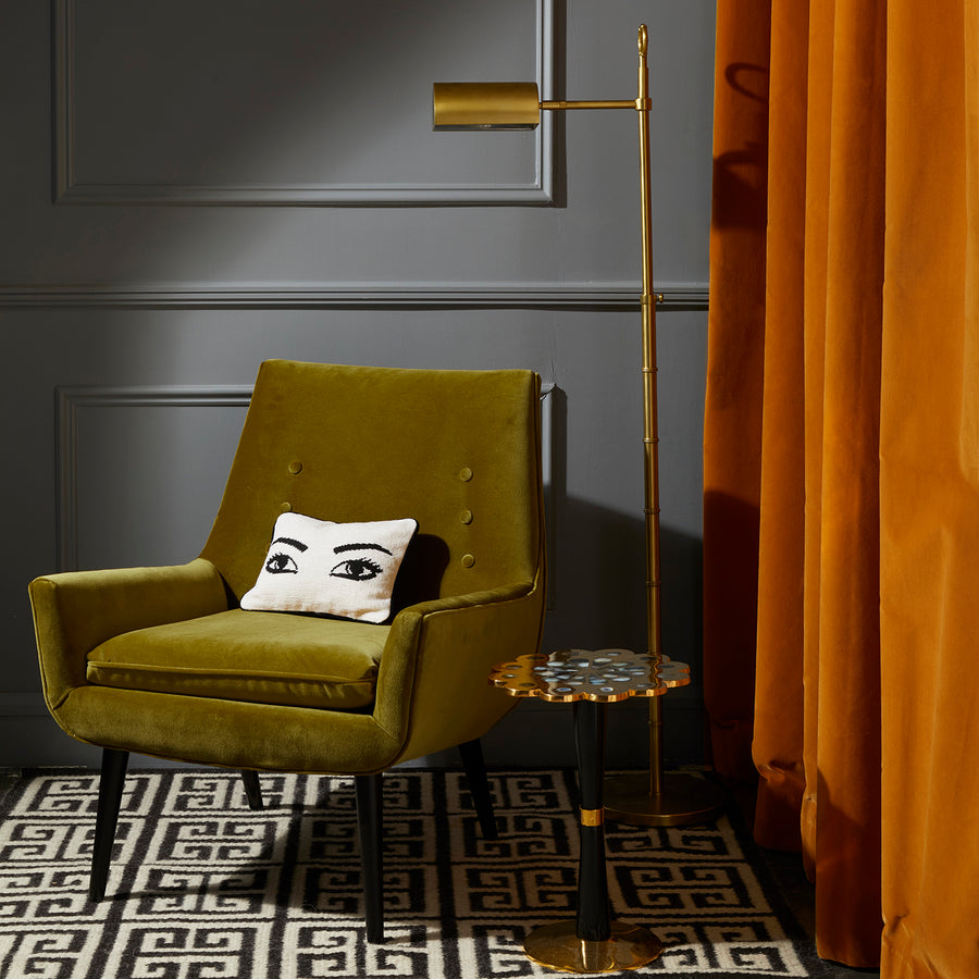 Bamboo Detail Brass Floor Lamp | Jonathan Adler Meurice | Oroa.com