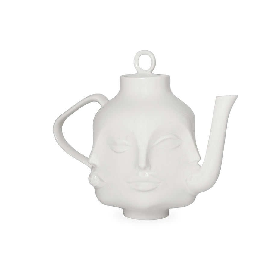 White Porcelain Face Teapot | Jonathan Adler Dora Maar