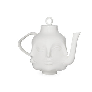White Porcelain Face Teapot | Jonathan Adler Dora Maar