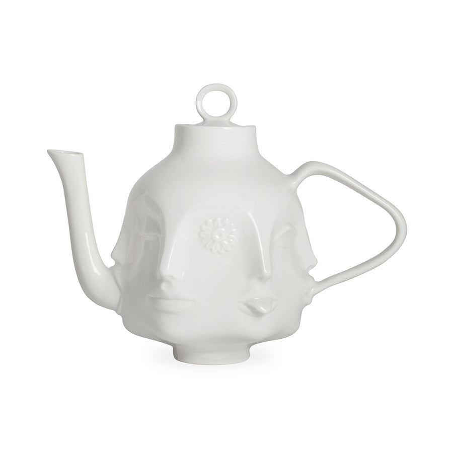 White Porcelain Face Teapot | Jonathan Adler Dora Maar