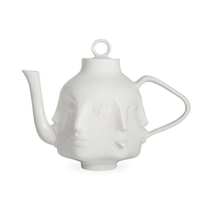 White Porcelain Face Teapot | Jonathan Adler Dora Maar