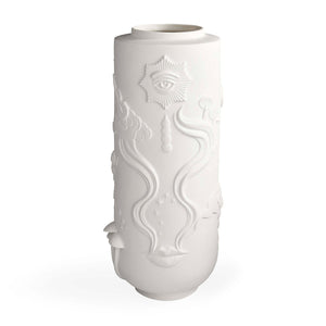 Carved Matte Porcelain Vase | Jonathan Adler Muse Dreamscape | Oroa.com