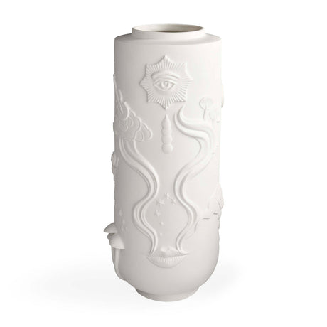 Carved Matte Porcelain Vase | Jonathan Adler Muse Dreamscape | Oroa.com