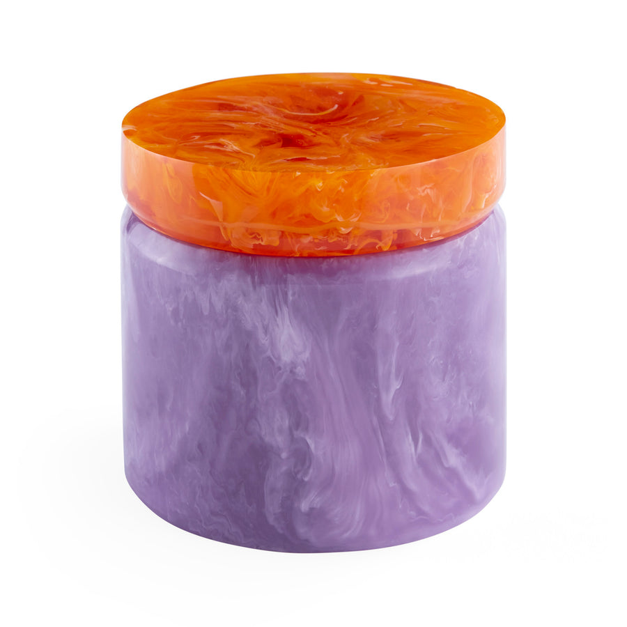 Marbleized Cylindrical Box L | Jonathan Adler Mustique | Oroa.com