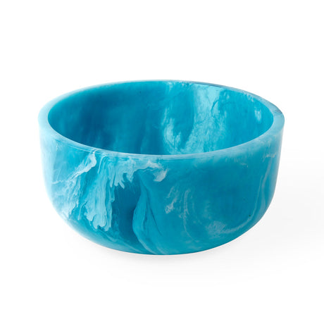 Marbleized Turquoise Salad Bowl | Jonathan Adler Mustique | Oroa.com