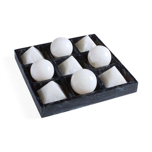 Black & White Tic-Tac-Toe Set | Jonathan Adler Mustique | Oroa.com