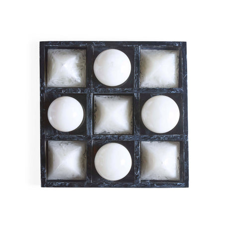 Black & White Tic-Tac-Toe Set | Jonathan Adler Mustique | Oroa.com
