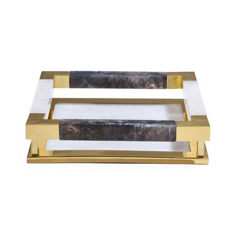 Brass Accent Square Tray | Jonathan Adler Mustique | Oroa.com