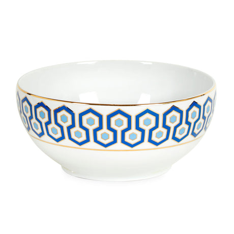 Hexagon Pattern Porcelain Serving Bowl | Jonathan Adler Newport | Oroa.com