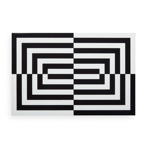 Black & White Lacquer Box L | Jonathan Adler Op Art