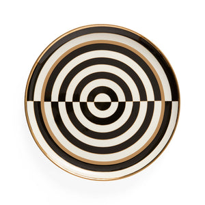 Porcelain Round Serving Tray | Jonathan Adler Op Art | Oroa.com