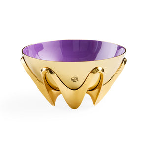 Purple Interior Solid Brass Bowl | Jonathan Adler Oscar Amethyst | Oroa.com