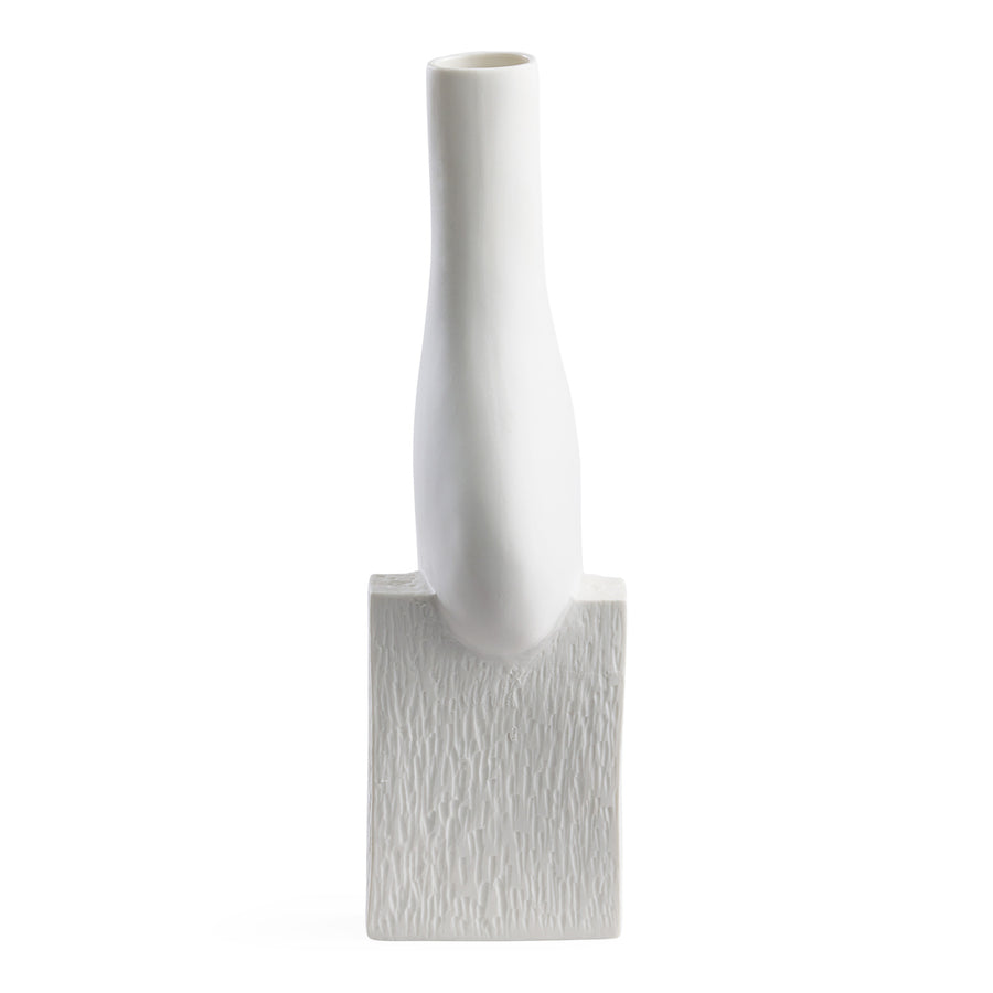 White Porcelain Abstract Vase XL | Jonathan Adler Paradox | Oroa.com