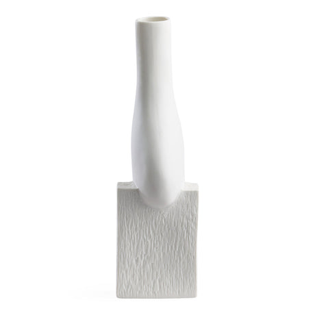 White Porcelain Abstract Vase XL | Jonathan Adler Paradox | Oroa.com