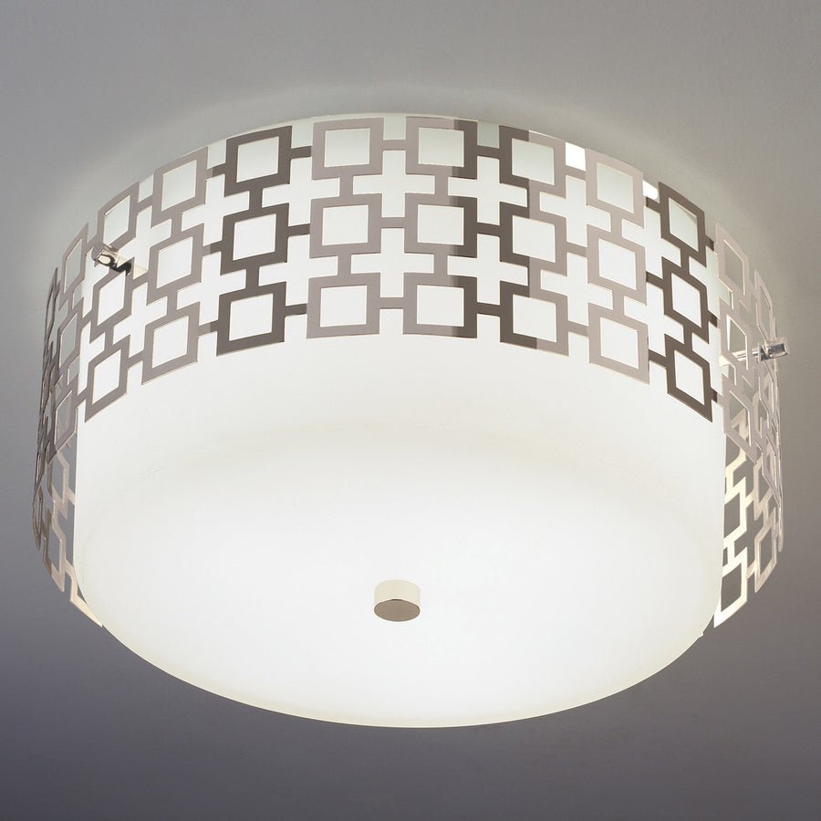 Laser-Cut Metal Framed Ceiling Lamp | Jonathan Adler Parker | Oroa.com