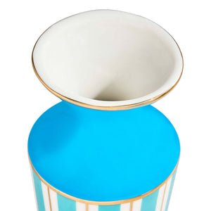 Blue Stripes Porcelain Vase | Jonathan Adler Portofino | Oroa.com