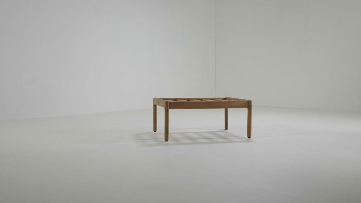 Natural Teak Outdoor Ottoman | Ethnicraft Jack | Oroa.com