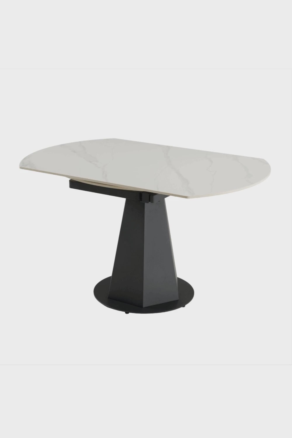 White Ceramic Extendable Dining Table | OROA Modern Barela