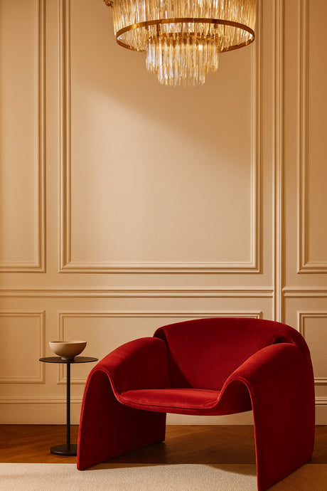 red elegant accent chair - www.oroa.com