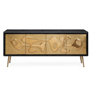 Hammered Brass 4-Door Sideboard | Jonathan Adler Reform | Oroa.com
