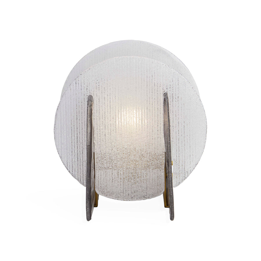 Round Ribbed Glass Table Lamp | Jonathan Adler Rialto | Oroa.com