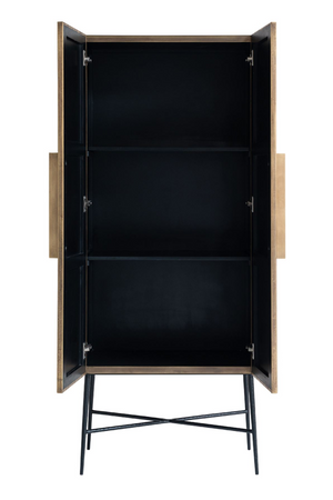 Brass 2-Door Modern Cabinet | Richmond Interiors Ironville | Oroa.com