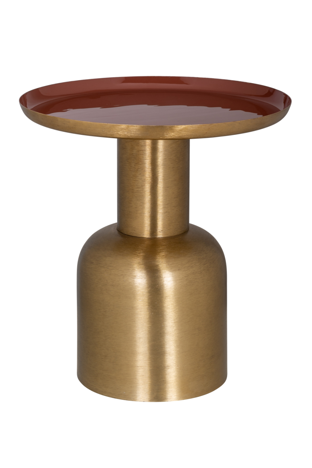   Gold Pedestal End Table | Oroa.com