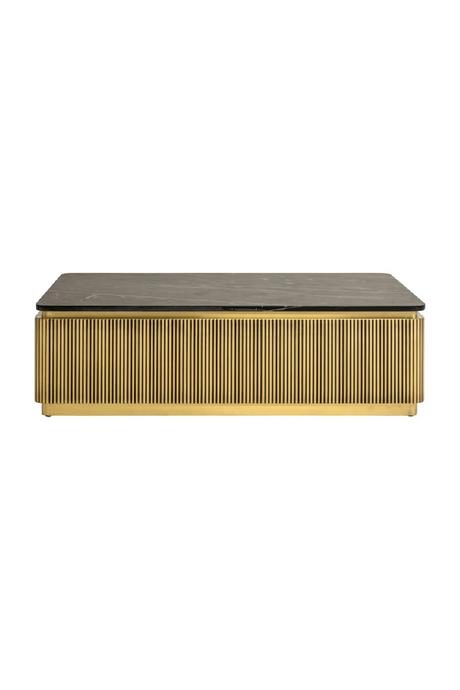   Gold Rectangular Coffee Table | Oroa.com