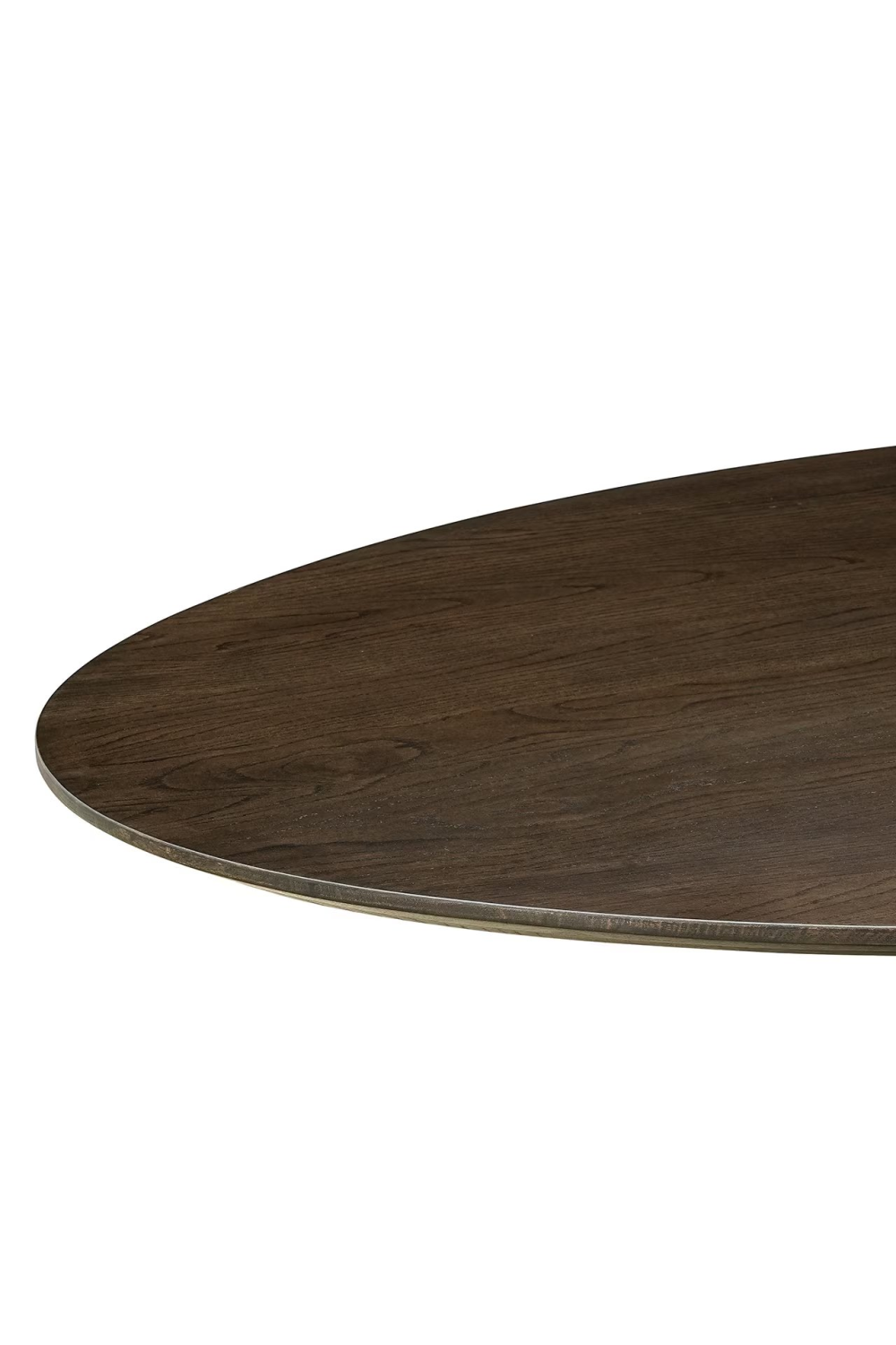   Dark Brown Wooden Oval Dining Table | Oroa.com