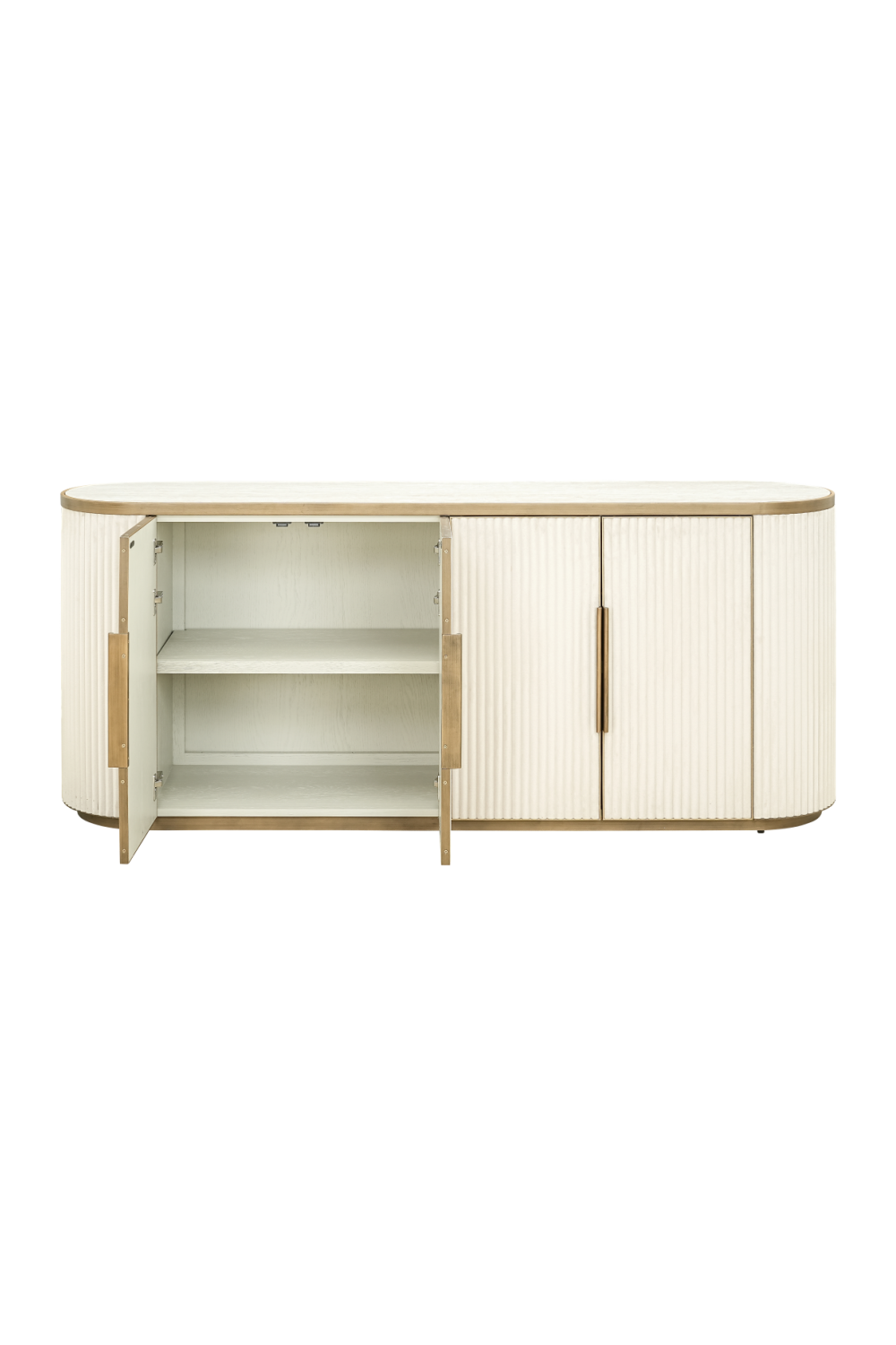   White Ceramic 4-Door Sideboard | Oroa.com