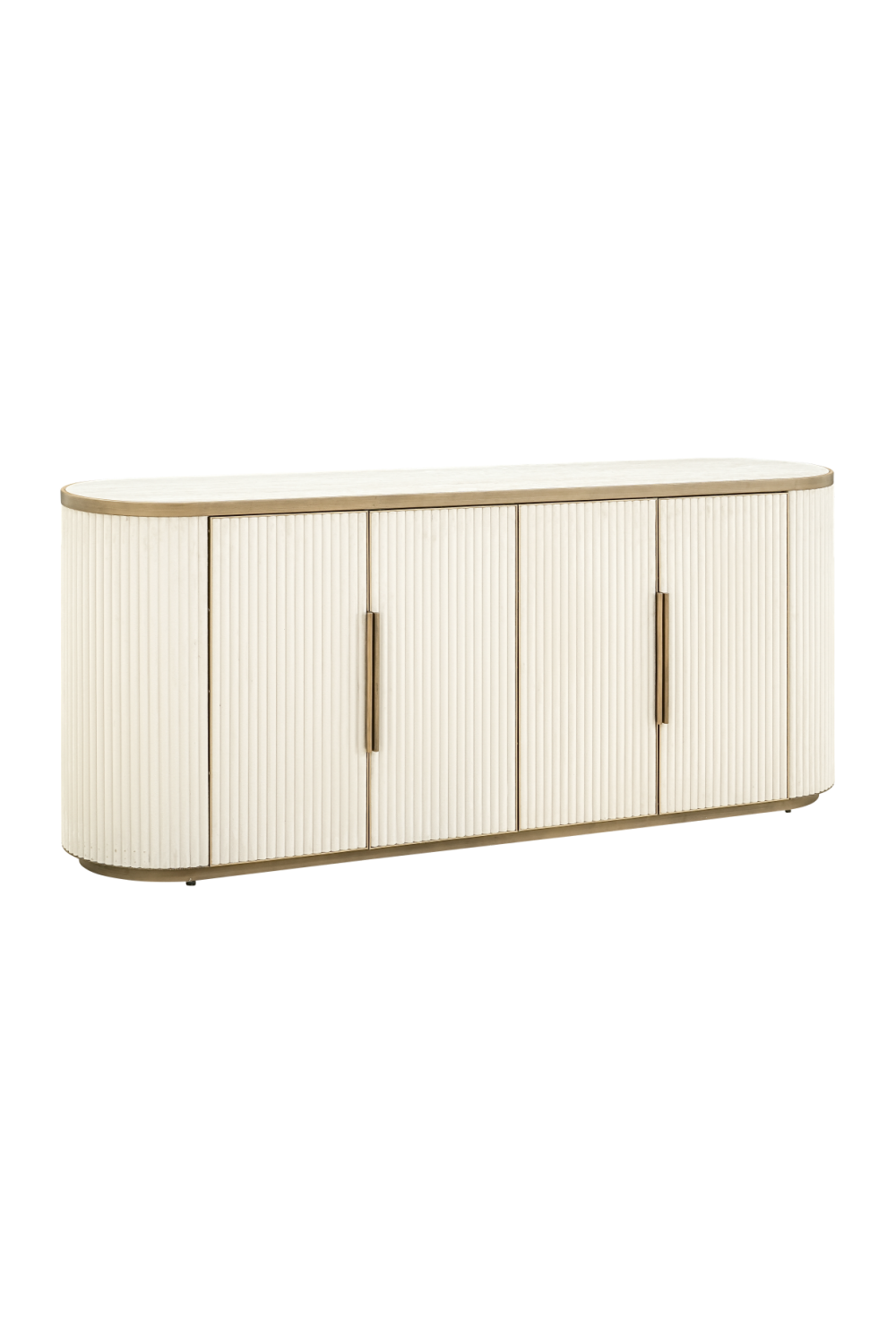   White Ceramic 4-Door Sideboard | Oroa.com