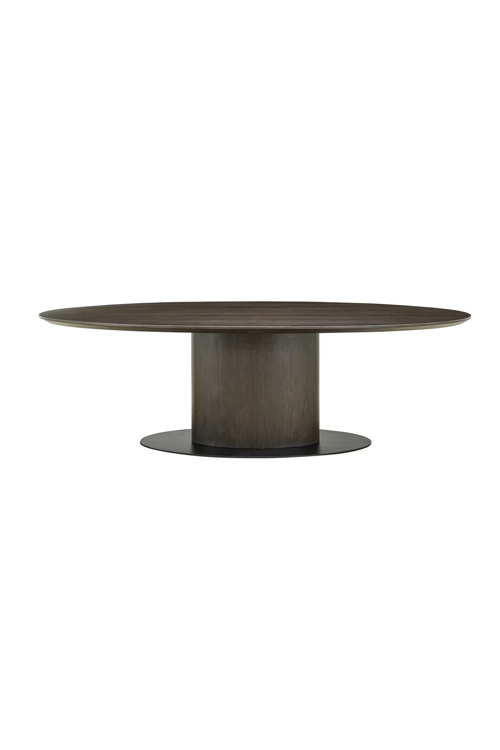   Dark Brown Wooden Oval Dining Table | Oroa.com