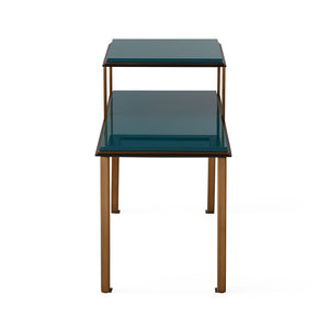   Teal Lacquered Telephone Table | Oroa.com