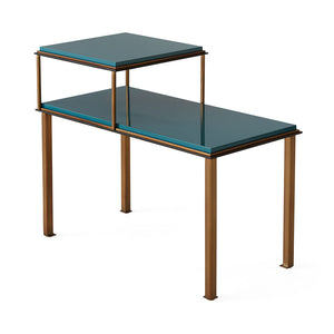   Teal Lacquered Telephone Table | Oroa.com